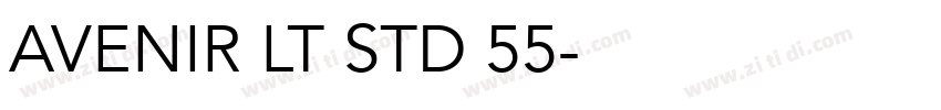 AVENIR LT STD 55字体转换